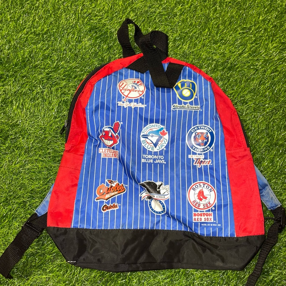 Vintage 90s mlb baseball kids 1992 backpack
